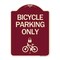 Signmission Bicycle Parking W/ Cycle and LockHeavy-Gauge Aluminum Architectural Sign, 24" x 18", BU-1824-24321 A-DES-BU-1824-24321 - alternate 1